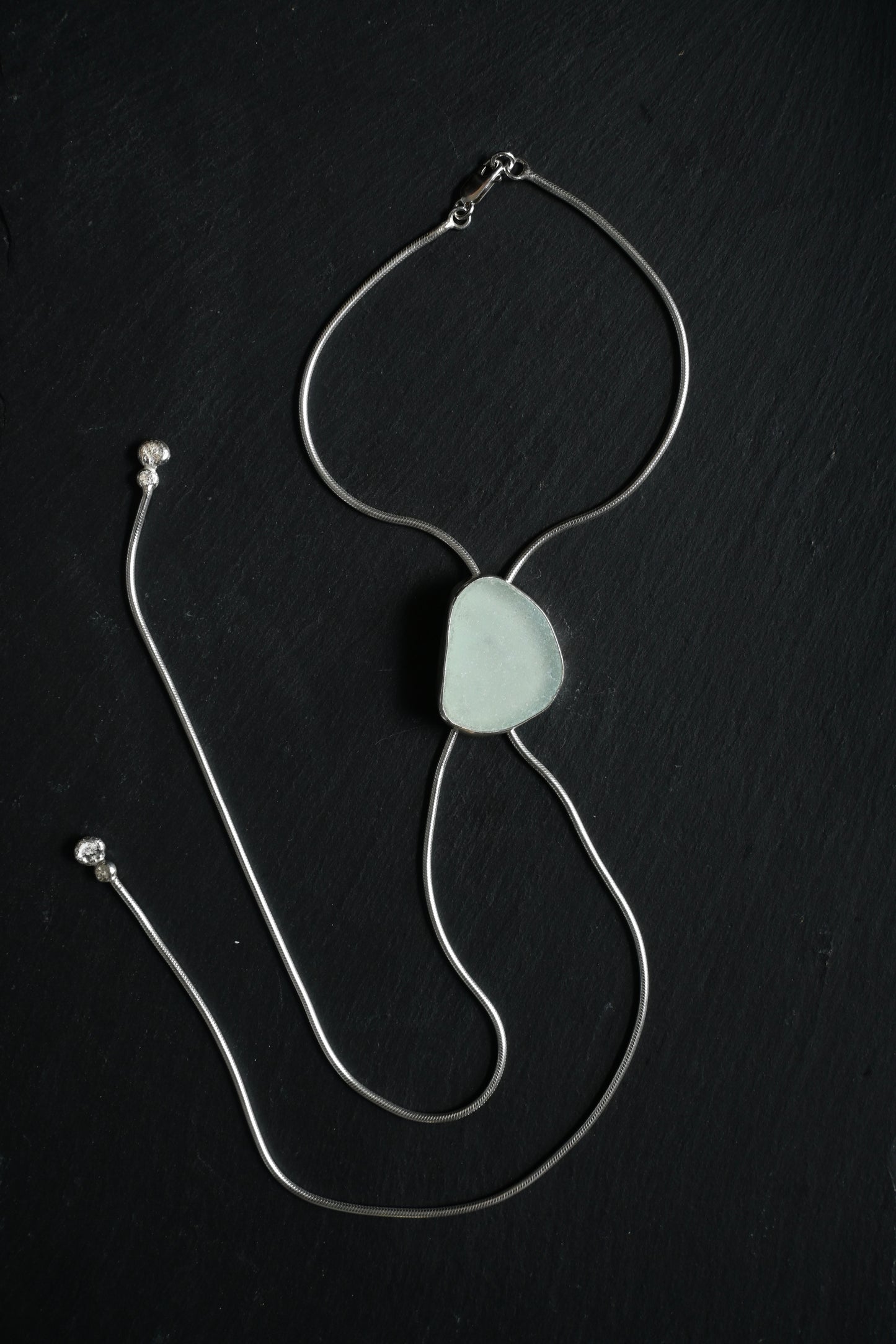 Sea Glass Bolo Tie
