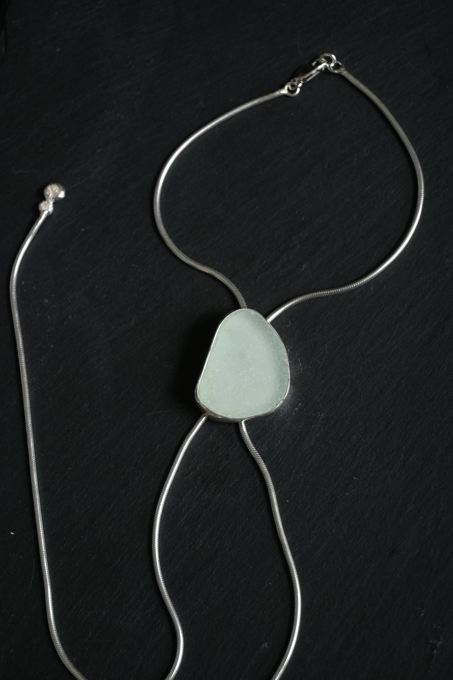 Sea Glass Bolo Tie