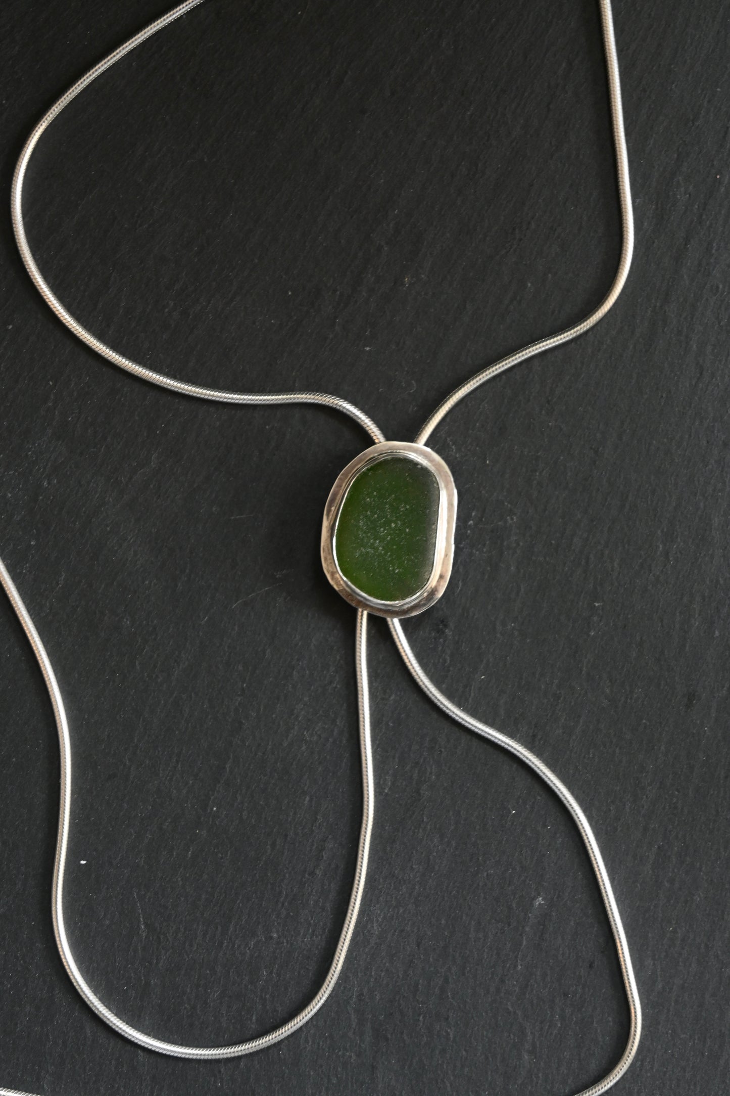 Sea Glass Bolo Tie
