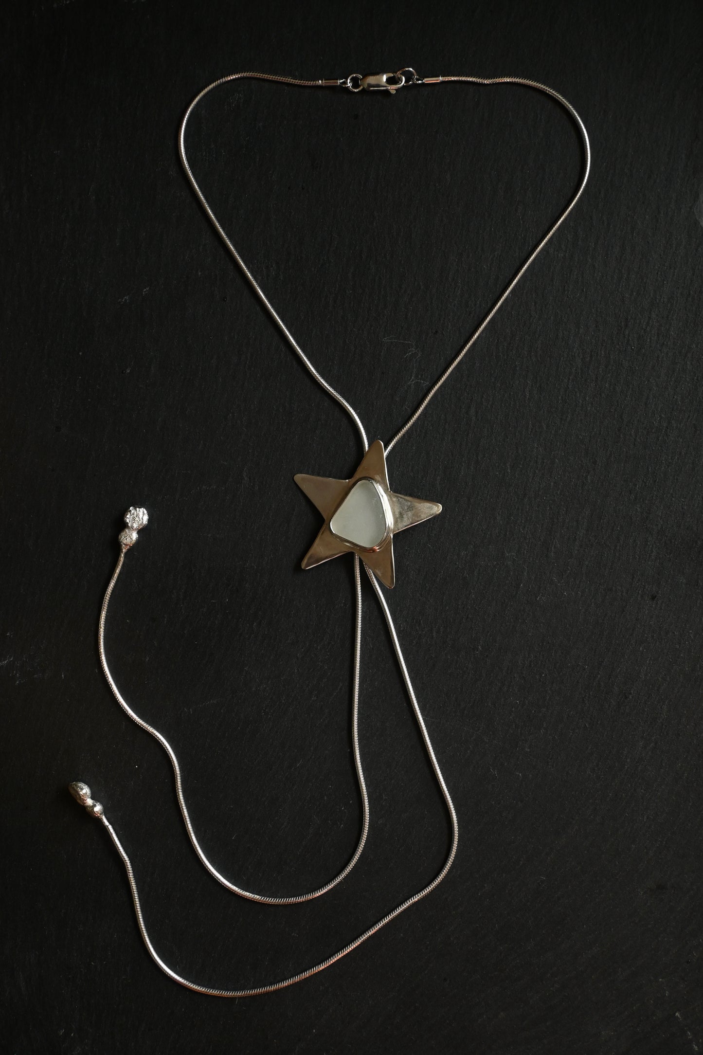 Sea Glass Star Bolo Tie