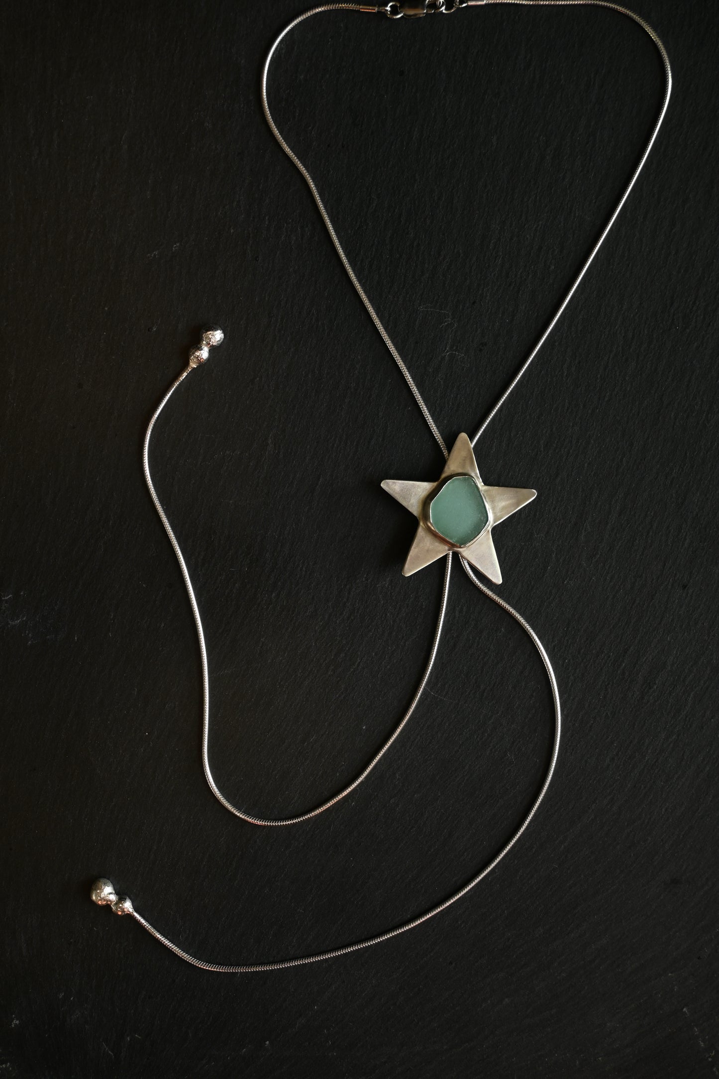 Sea Glass Star Bolo Tie