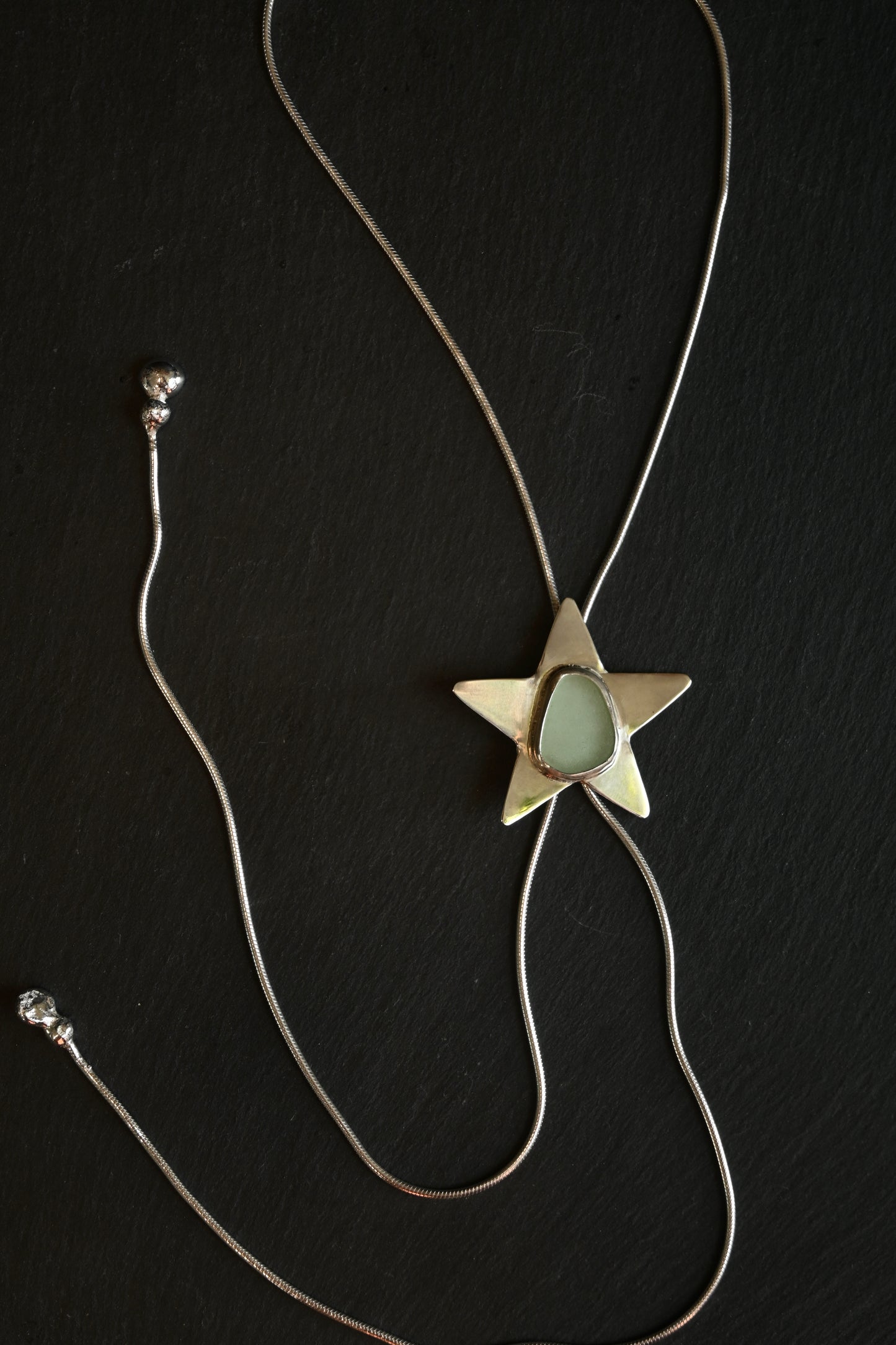 Sea Glass Star Bolo Tie