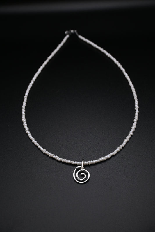 Spiral Pendant Necklace [MULTI COLOR]