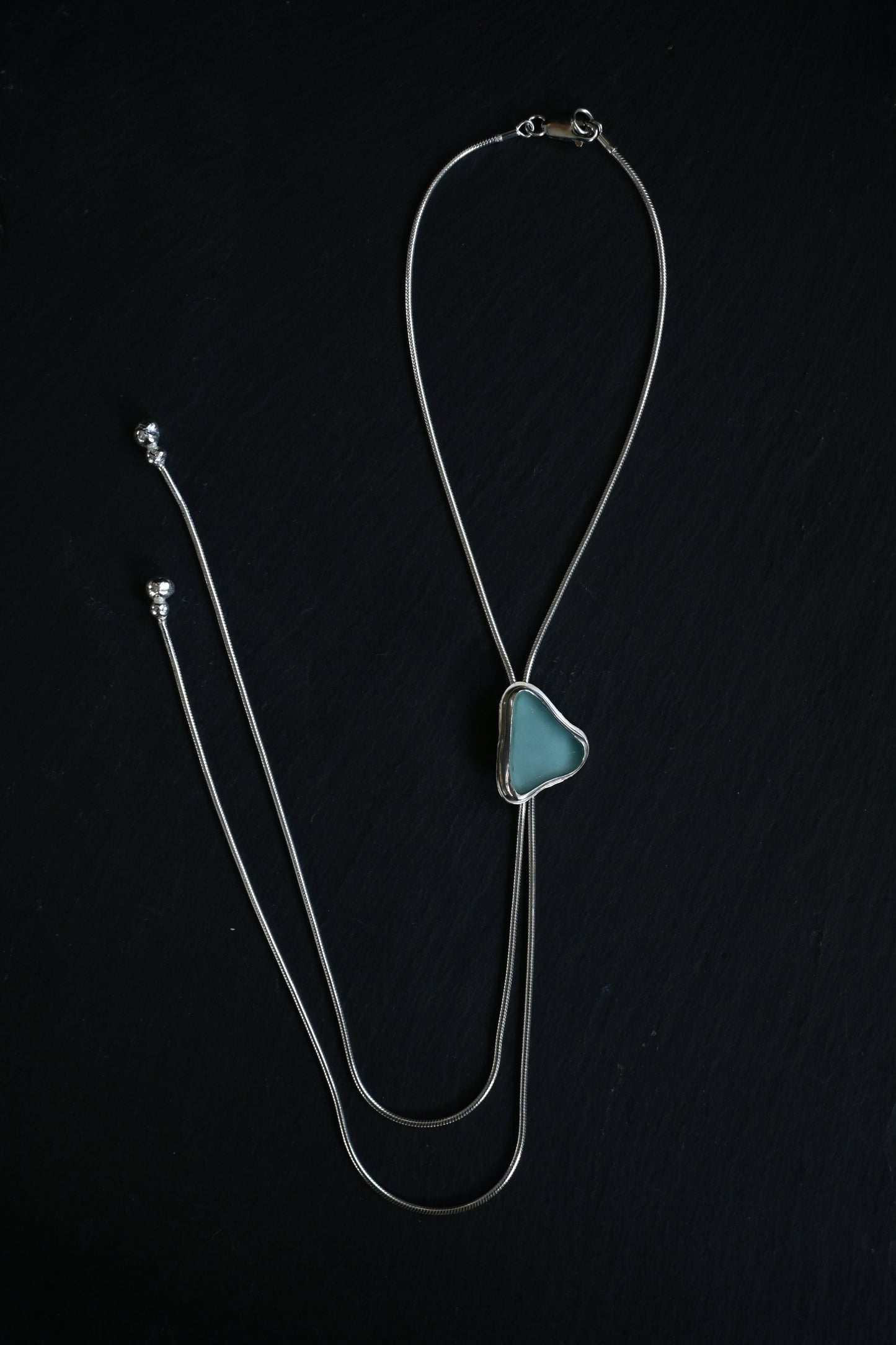 Sea Glass Bolo Tie