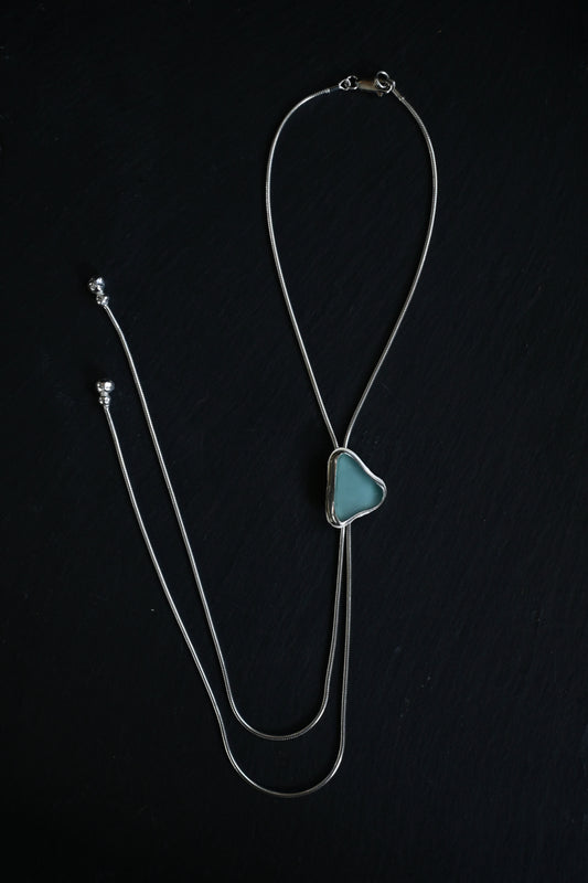 Sea Glass Bolo Tie