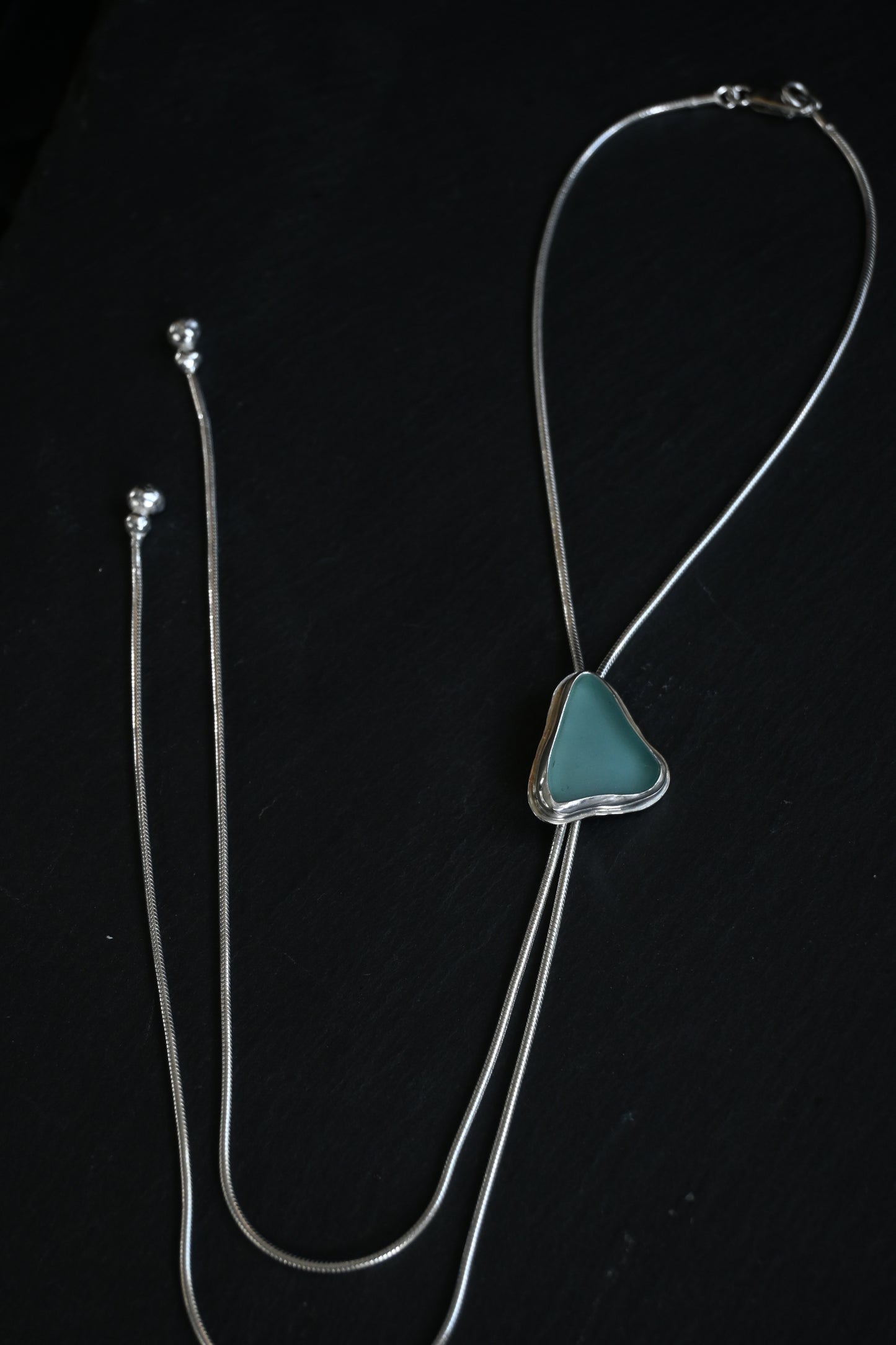 Sea Glass Bolo Tie