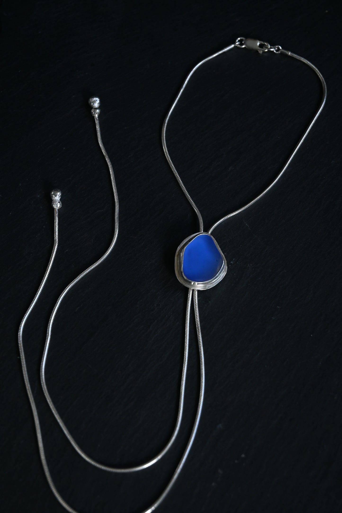 Sea Glass Bolo Tie