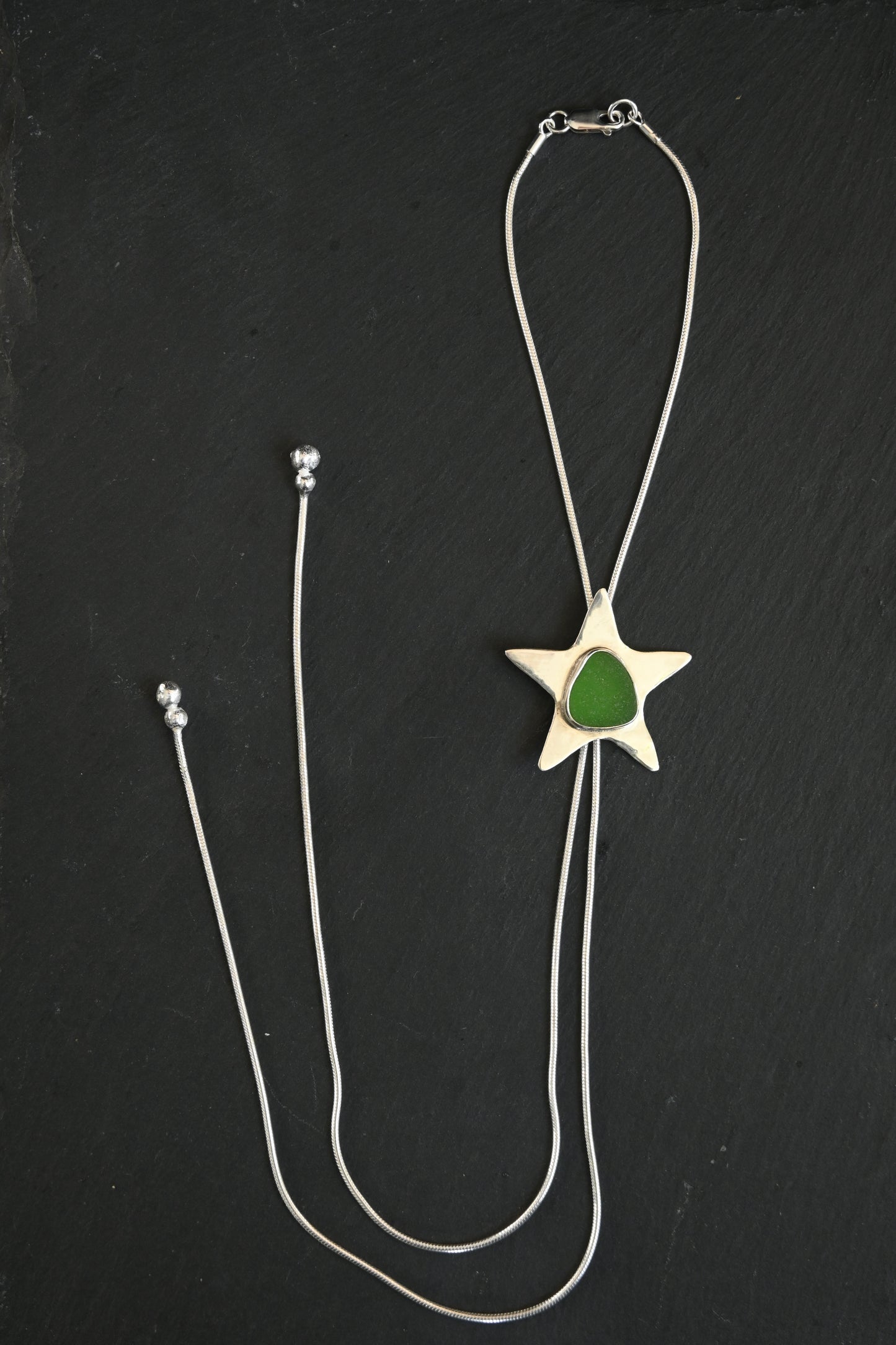 Sea Glass Star Bolo Tie