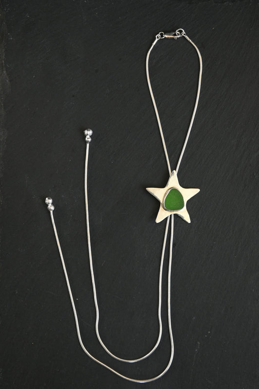 Sea Glass Star Bolo Tie