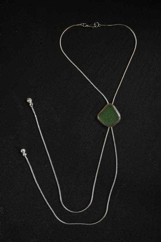 Sea Glass Bolo Tie