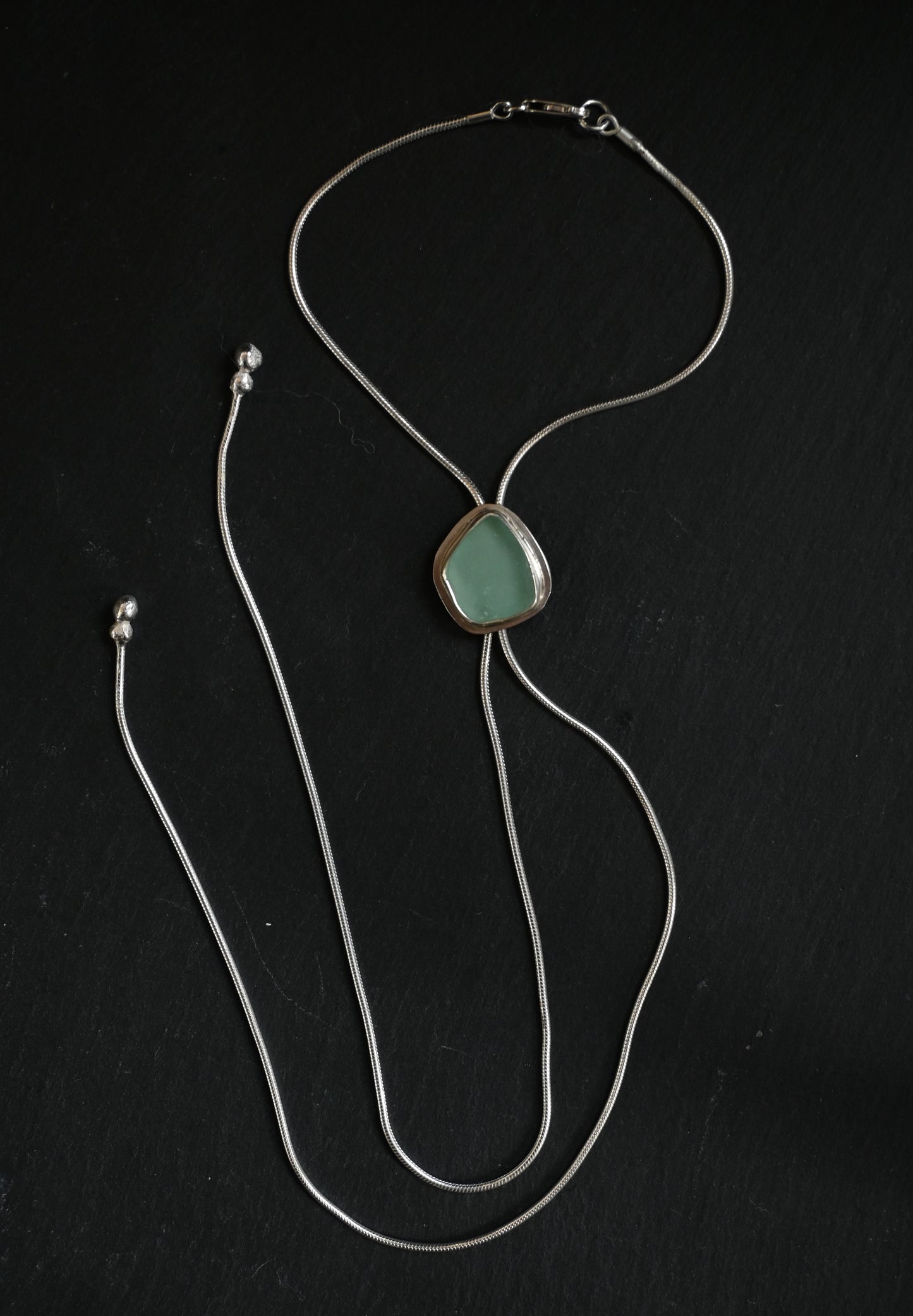Sea Glass Bolo Tie