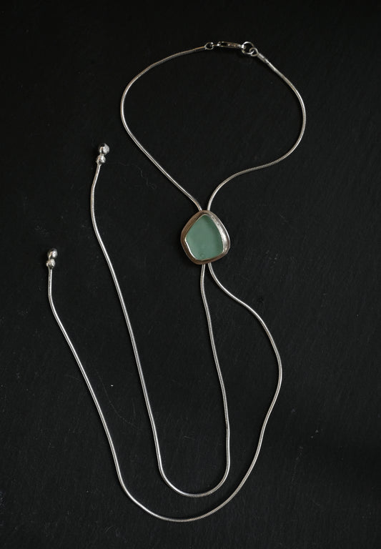 Sea Glass Bolo Tie