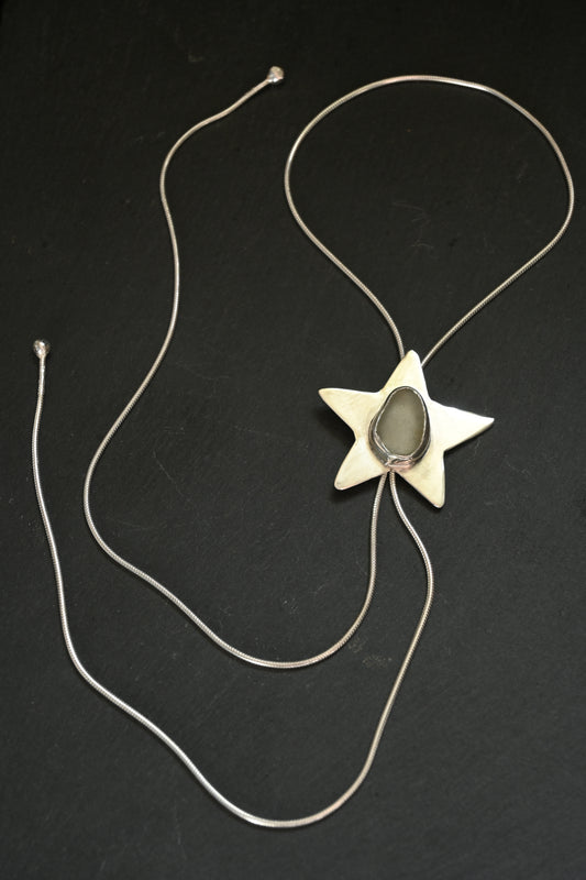 Sea Glass Star Bolo Tie