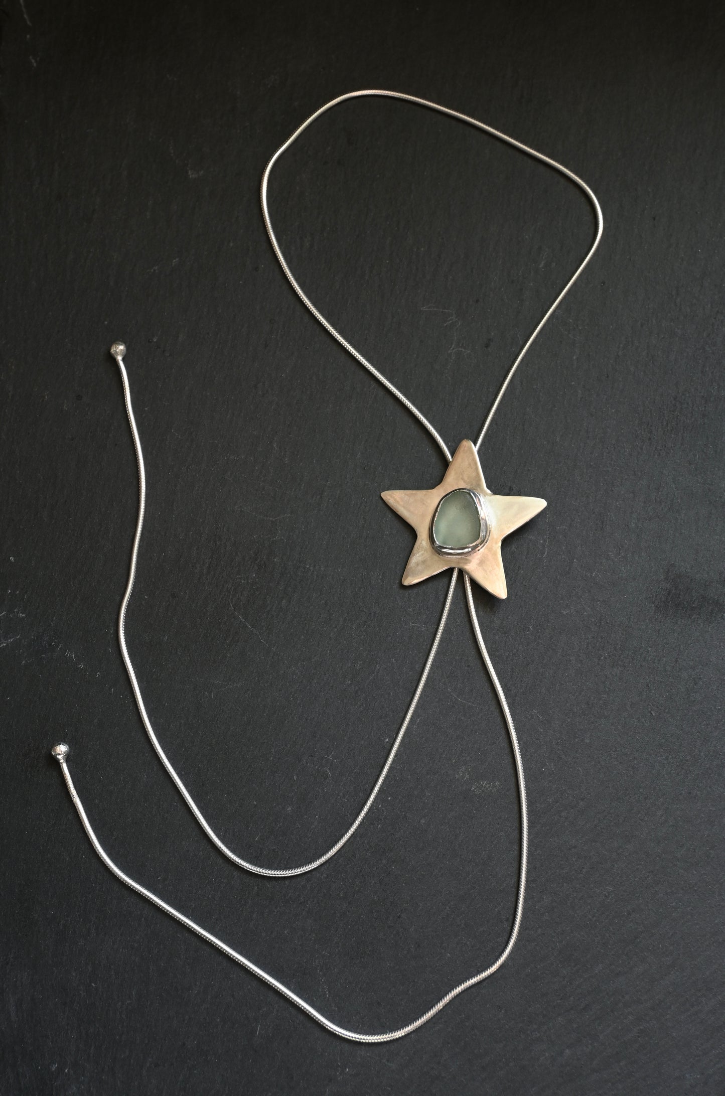 Sea Glass Star Bolo Tie