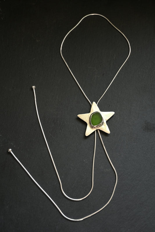 Sea Glass Star Bolo Tie