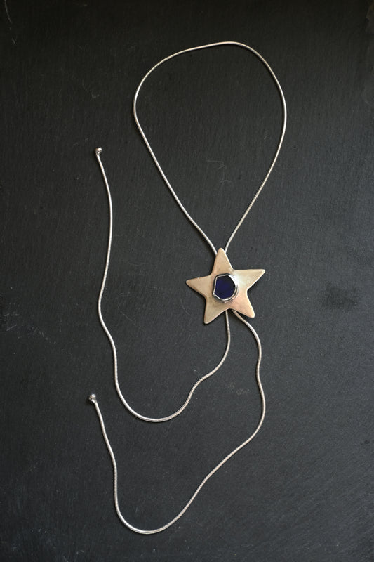 Sea Glass Star Bolo Tie