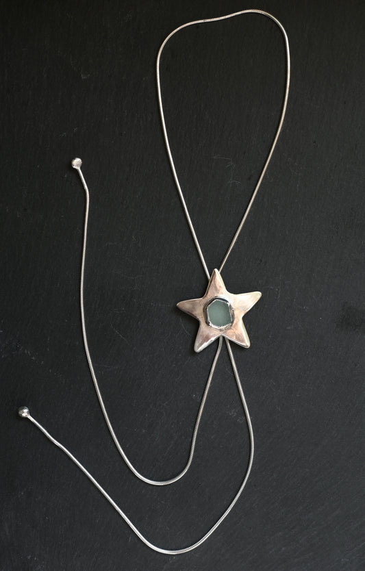 Sea Glass Star Bolo Tie