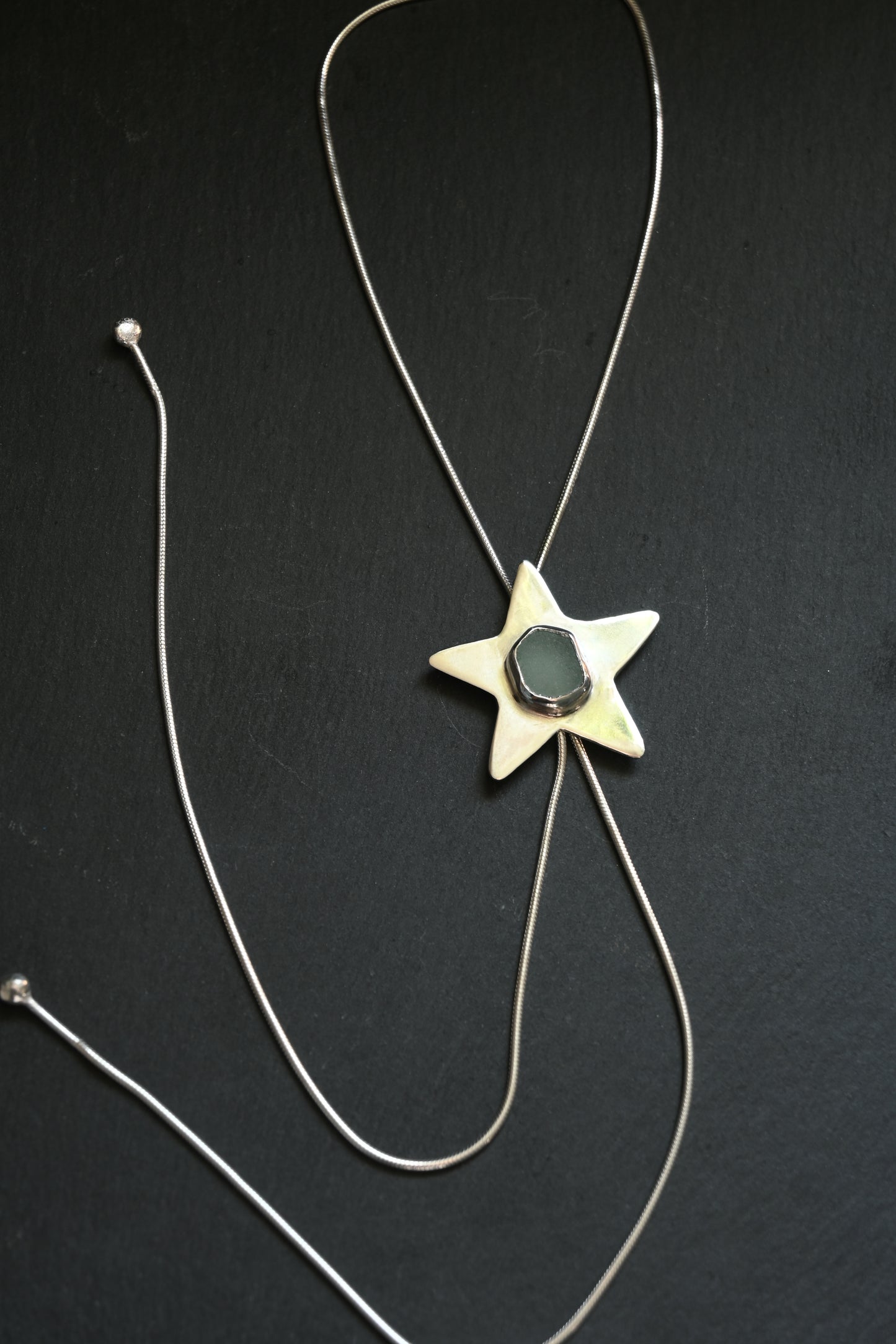Sea Glass Star Bolo Tie