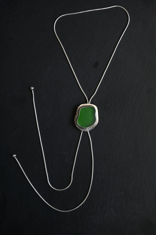 Sea Glass Bolo Tie