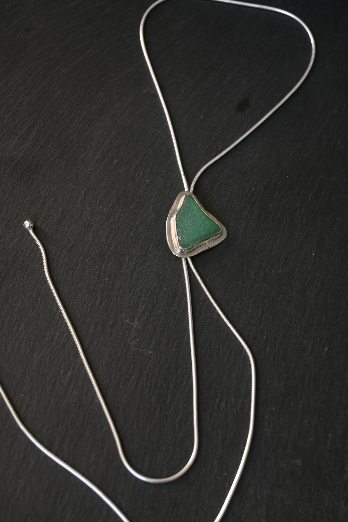 Sea Glass Bolo Tie