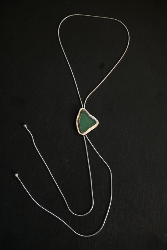Sea Glass Bolo Tie