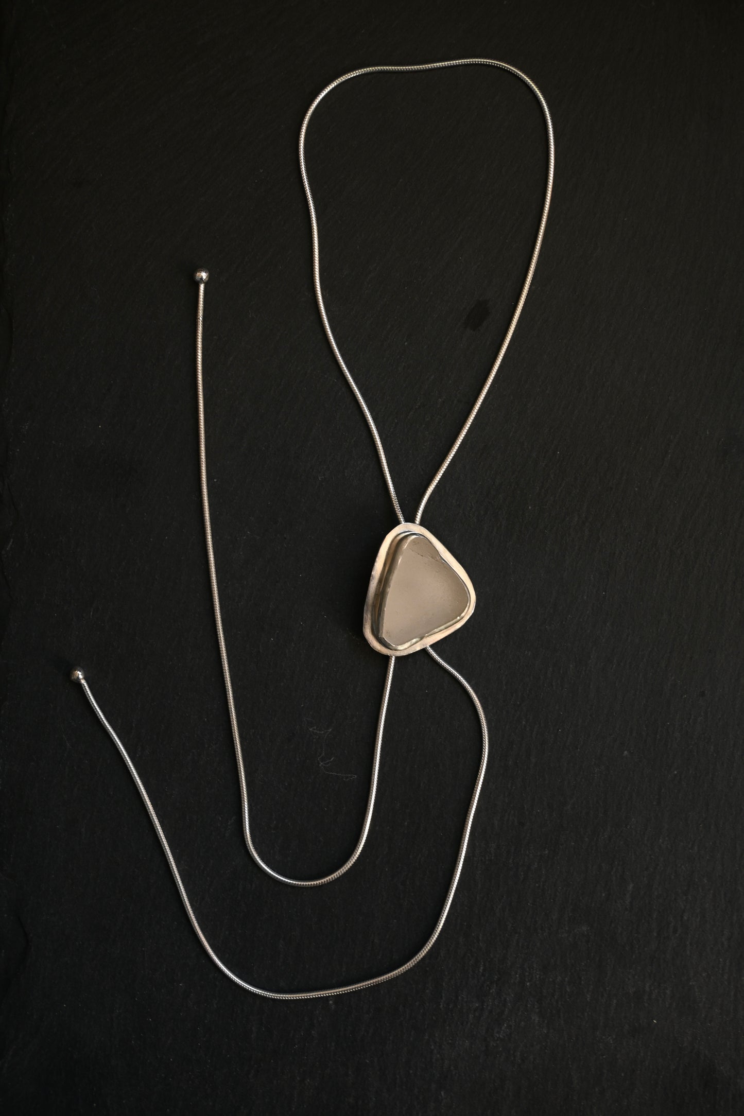Sea Glass Bolo Tie