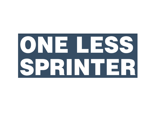 One Less Sprinter Sticker