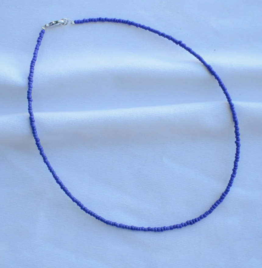 Dainty Beaded Necklace  [Multiple Colors]